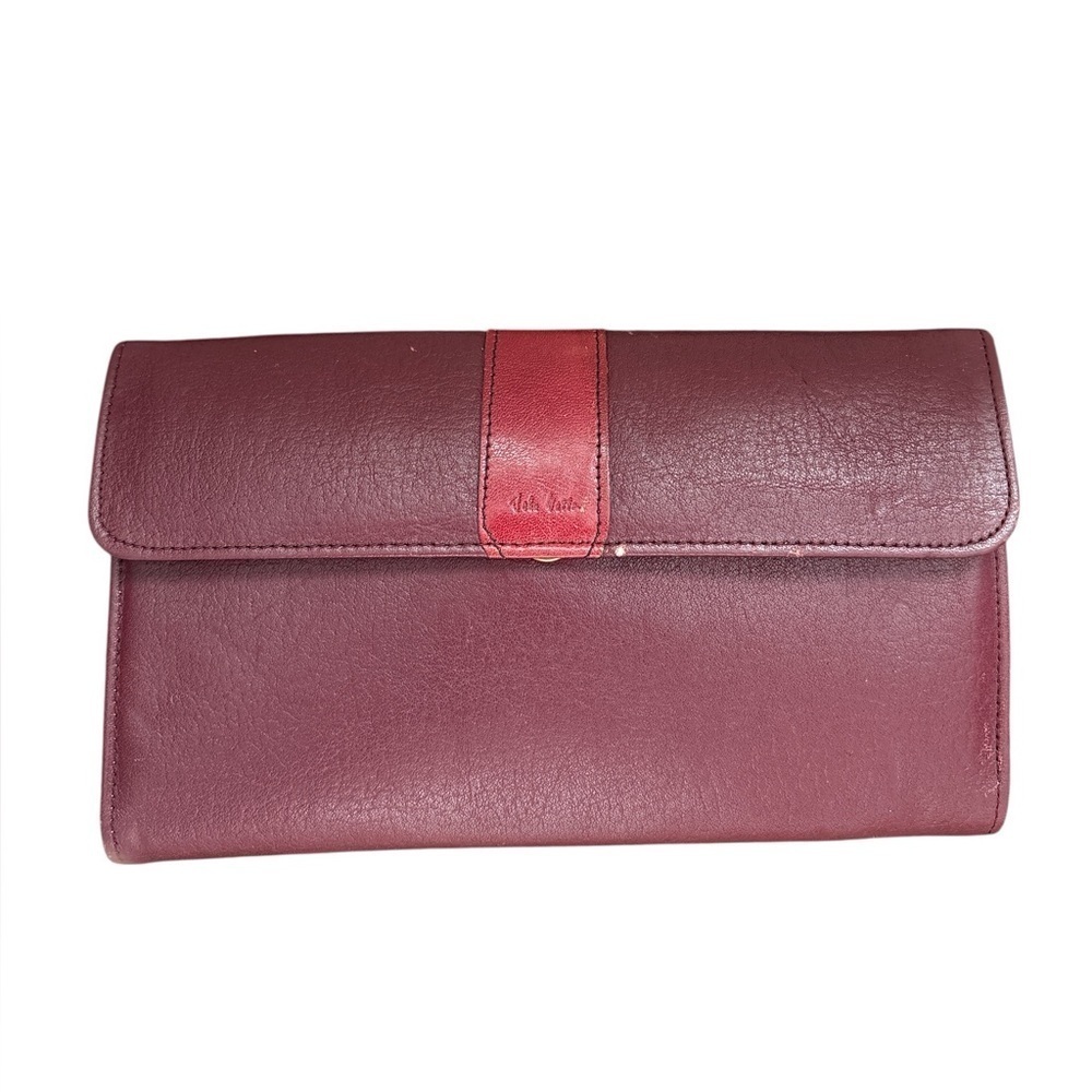 John Weitz Signature Collection, Vintage Wallet, Burgandy, Great Condition